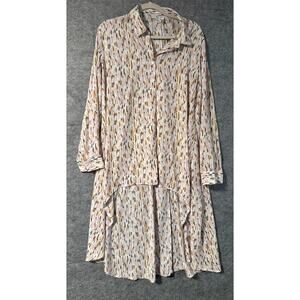 Lena Gabrielle XL Women Long Sleeved Sheer High Low Top